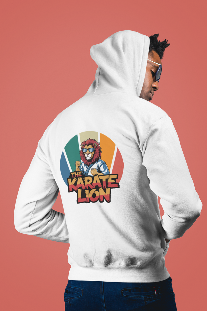Men's Karate Lion Graphic Hoodie