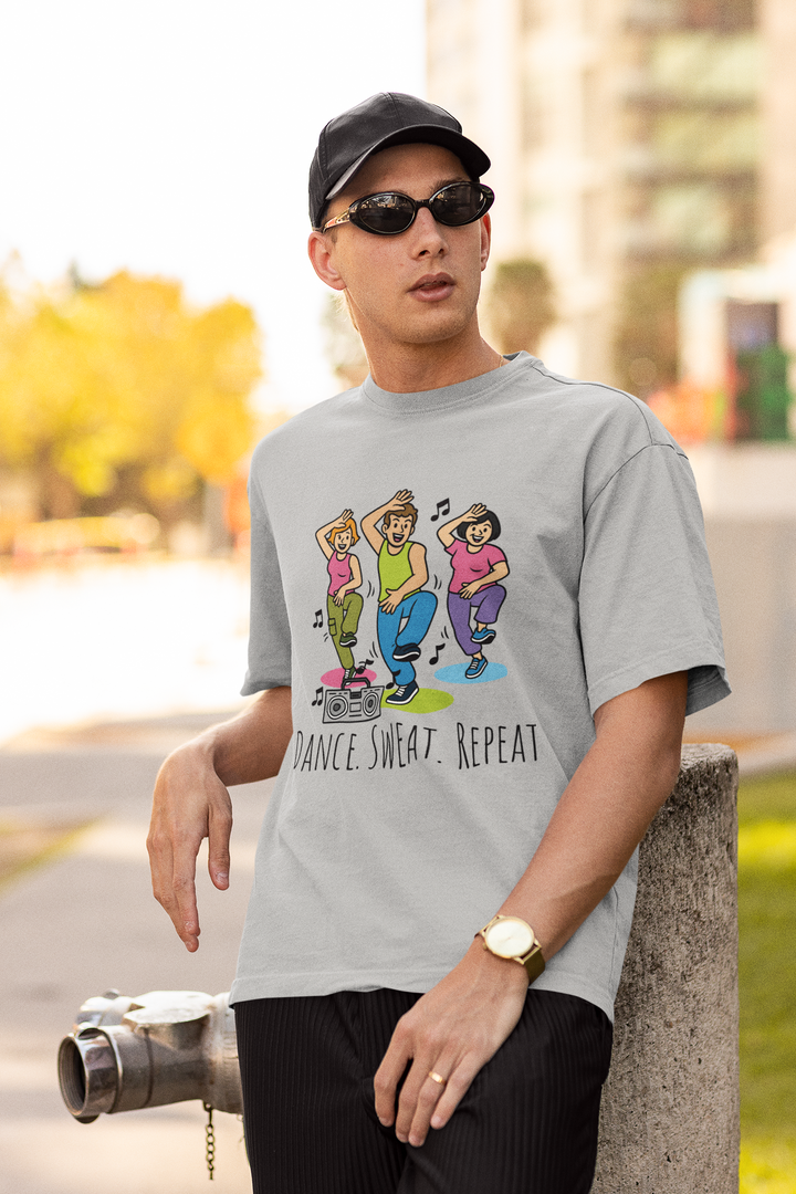 Dance Sweat Repeat - Men Oversized Classic T-Shirt