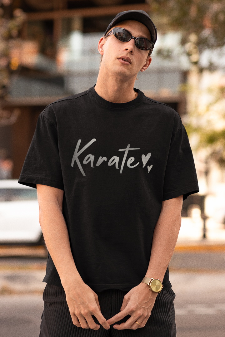 Karate Silver Script Oversized T-Shirt