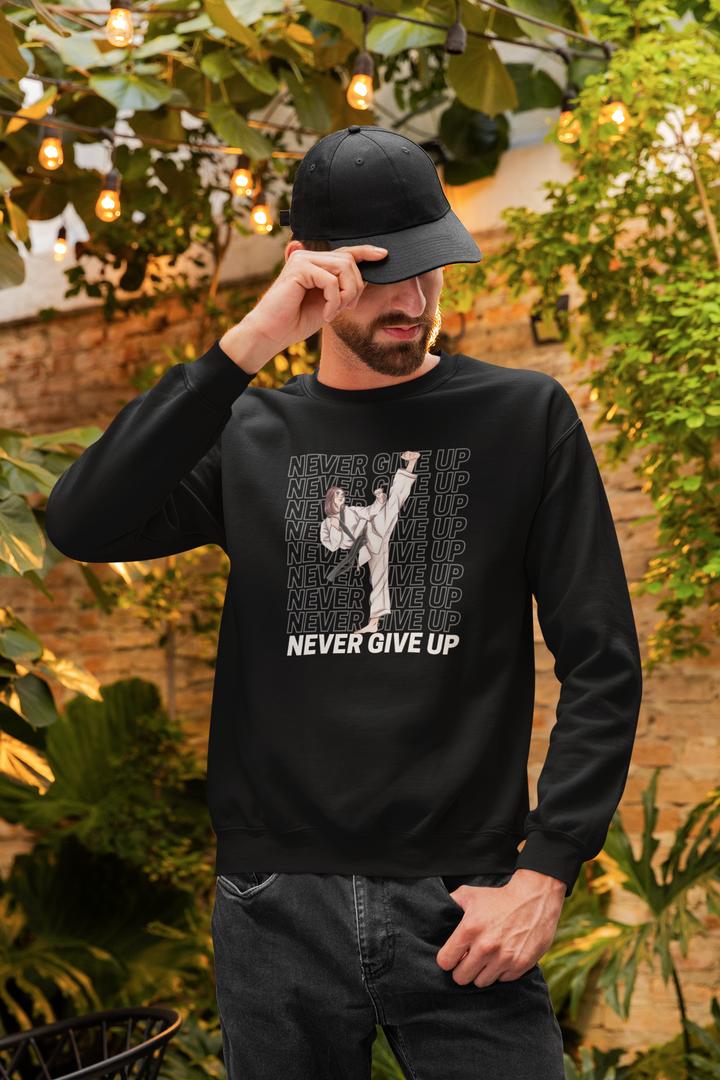 Karate Never Give Up Classic Sweatshirt