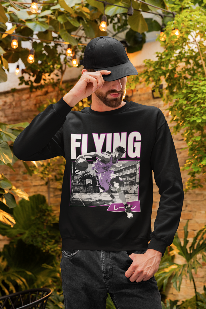 Flying Basketball Anime - Men's Sweatshirt
