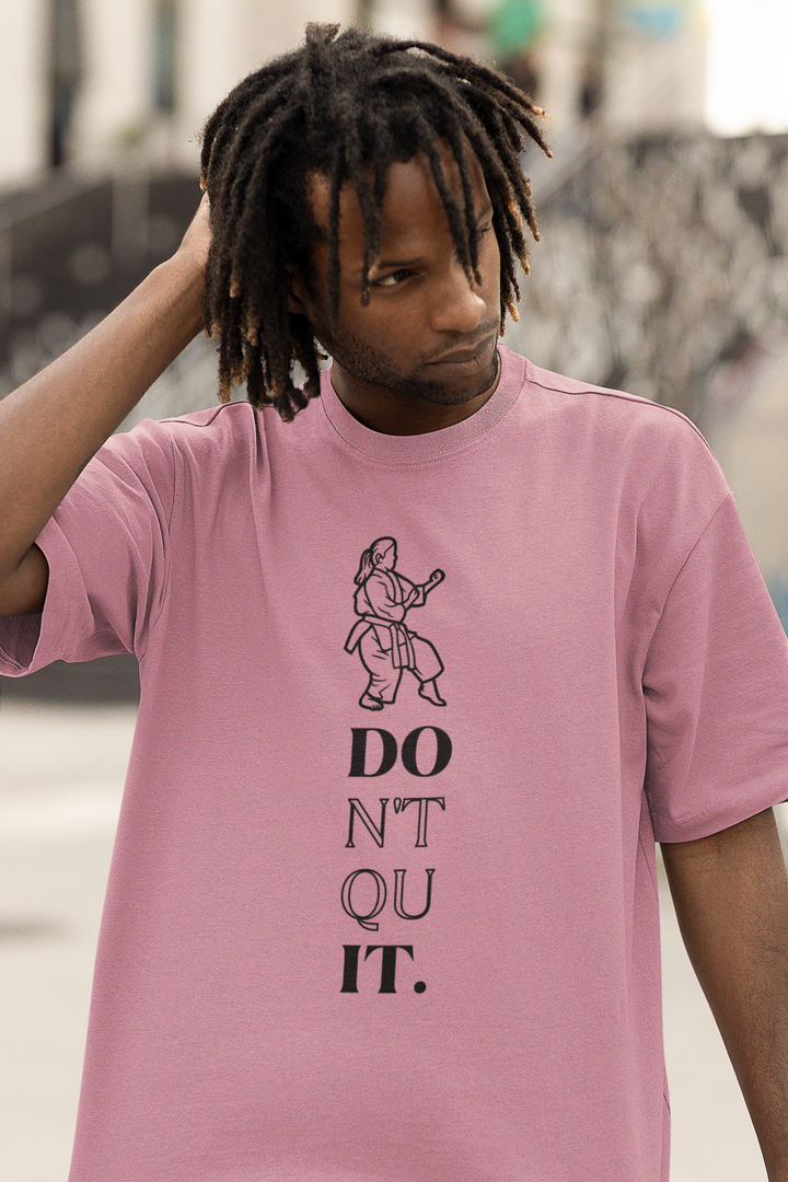 Don't Quit Karate Terry Oversized T-Shirt