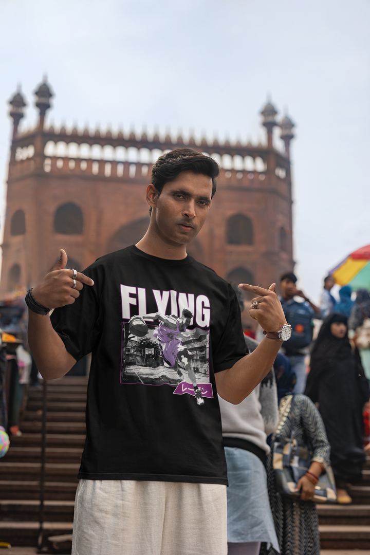 Flying Basketball Anime - Men's Oversized Classic T-Shirt