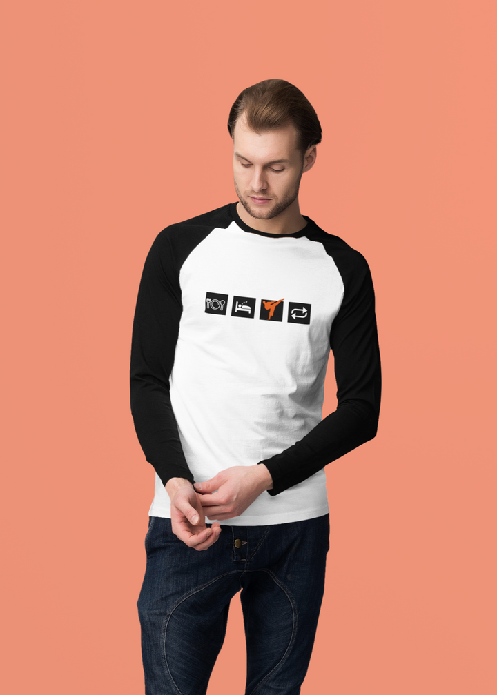 Karate Routine Raglan T-Shirt
