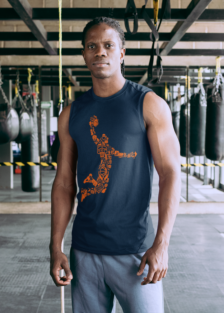 Masked Momentum -Men's Sleeveless T-Shirt