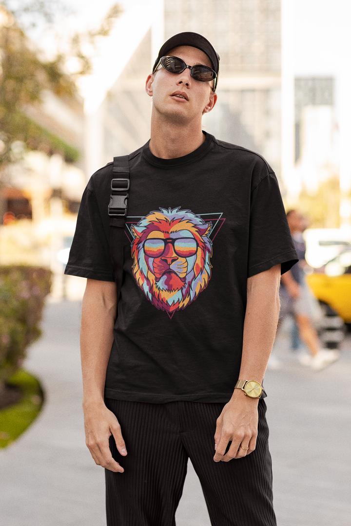 AdrenaLION Vibrant Oversized T-Shirt