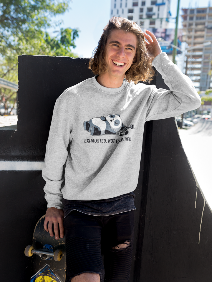 Exhausted, Not Expired - Men's Sweatshirt