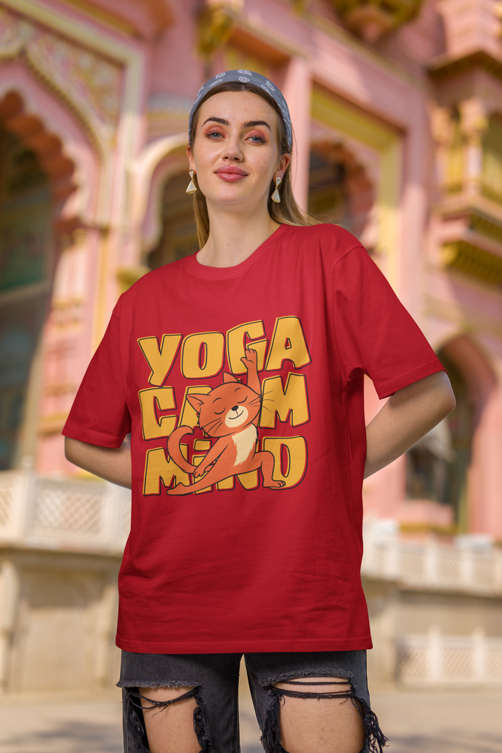Yoga Calm Mind - Women's Oversized Classic T-Shirt