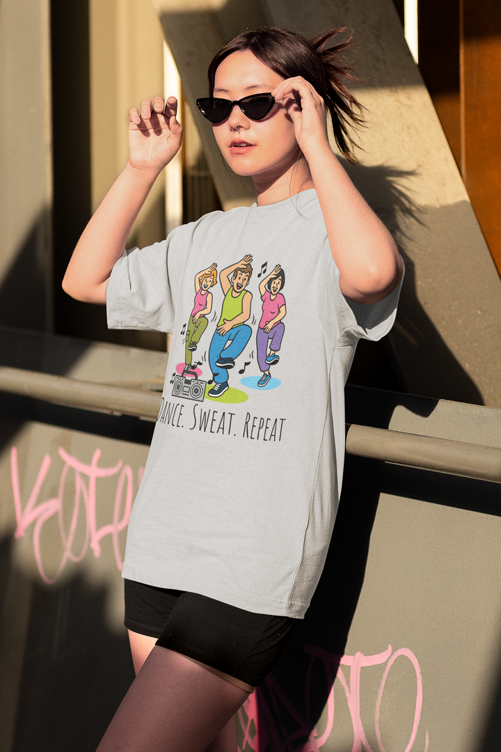 Dance Sweat Repeat - Women Oversized Classic T-Shirt