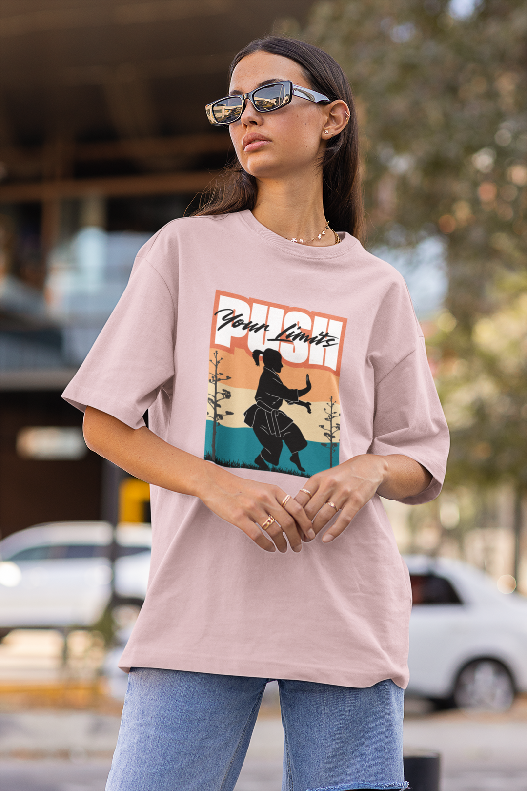 Push Your Limits Oversized Classic T-Shirt