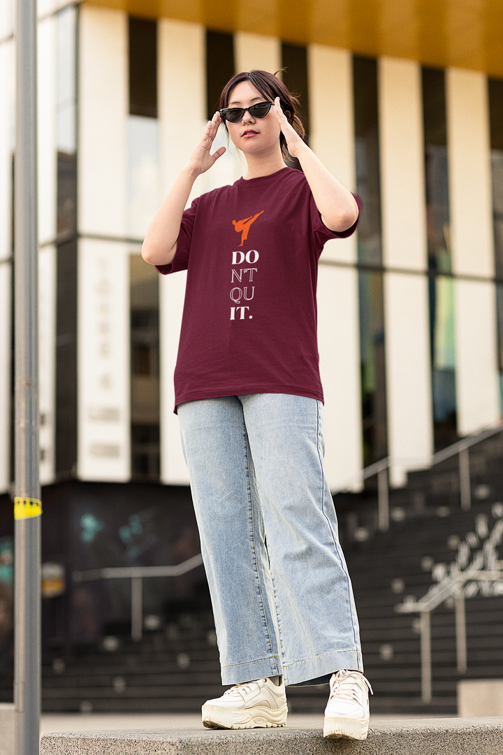 Don’t Quit Karate Oversized Classic T-Shirt