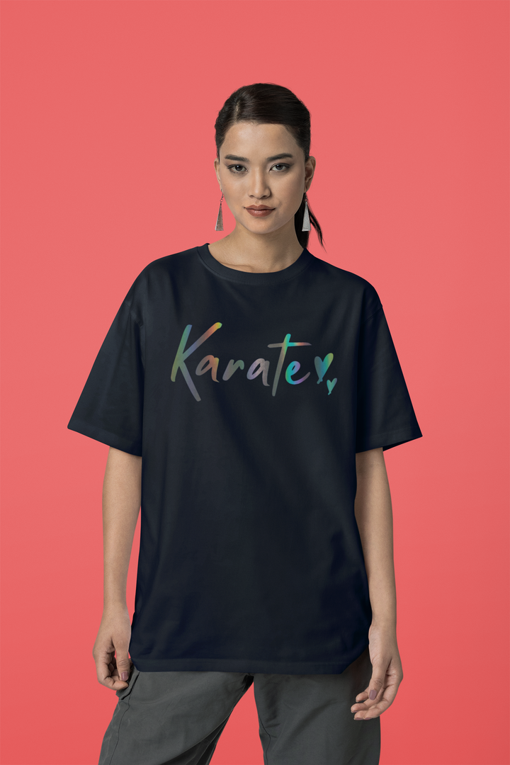 Rainbow Vinyl Terry Oversized T-Shirt