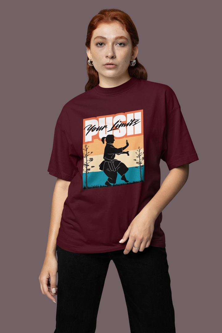 Push Your Limits Terry Oversized T-Shirt