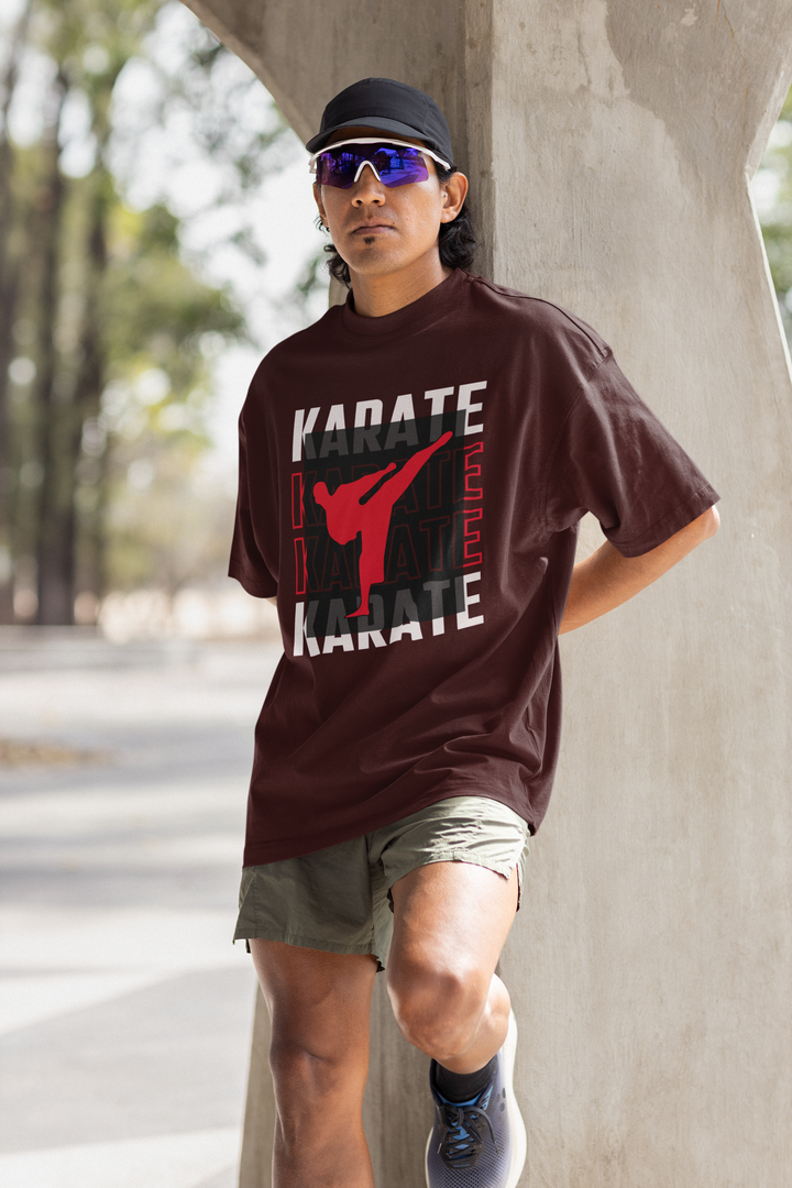 Karate Kick Terry Oversized T-Shirt