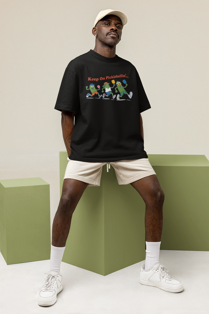 Keep On Pickleballin  - Men's Oversized Classic T-Shirt