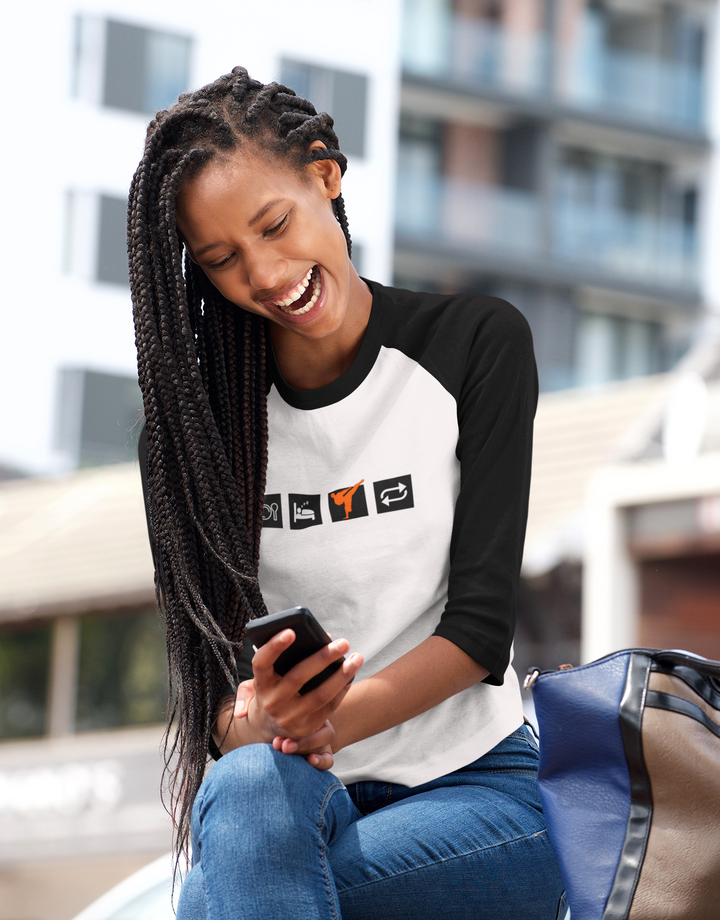 Karate Routine Raglan T-Shirt