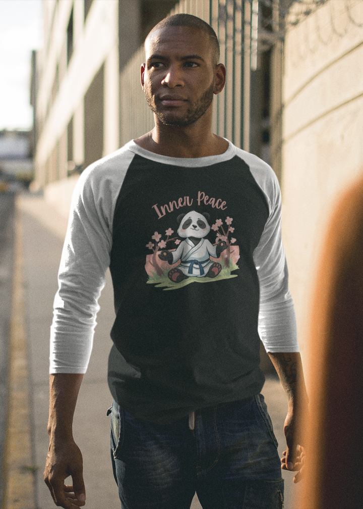 Inner Peace Panda Raglan T-Shirt