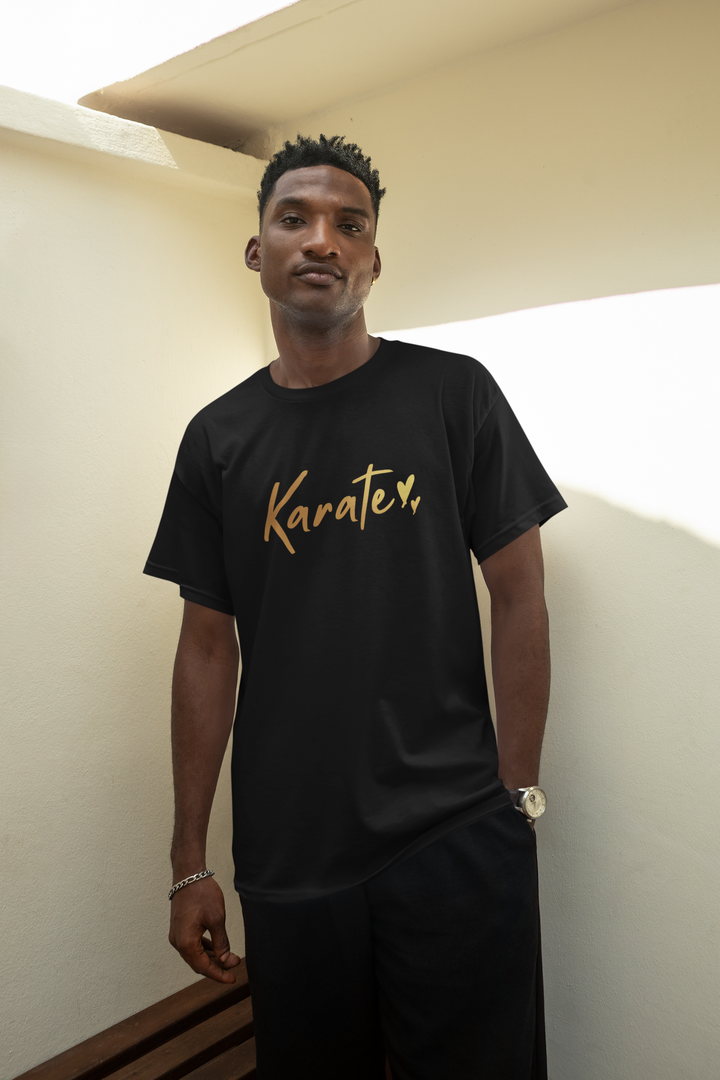 Men's Karate Gold Vinyl Supima T-Shirt