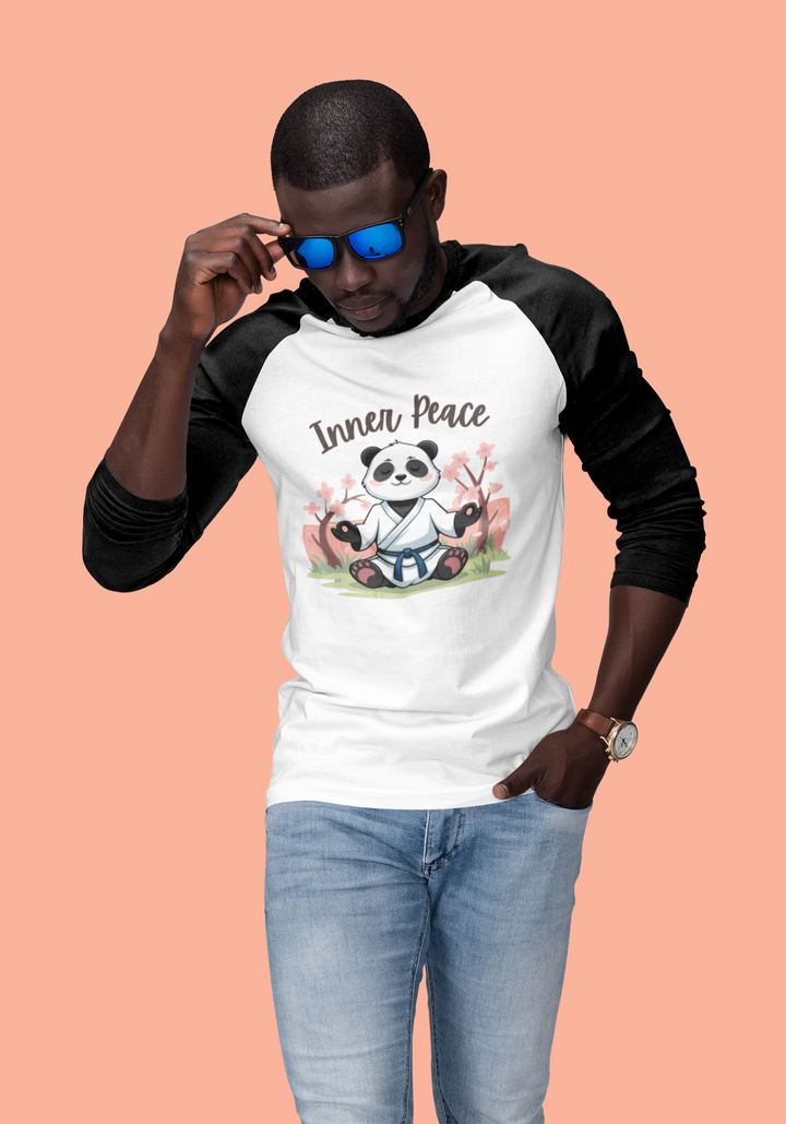 Inner Peace Panda Raglan T-Shirt