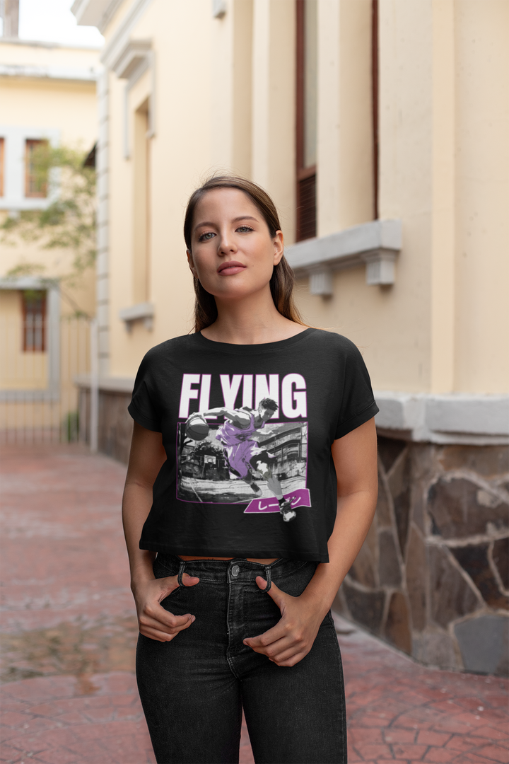 Flying Basketball Anime - Women's Crop Top