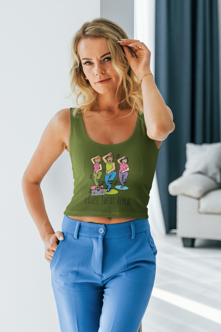 Dance Sweat Repeat  - Crop Tank