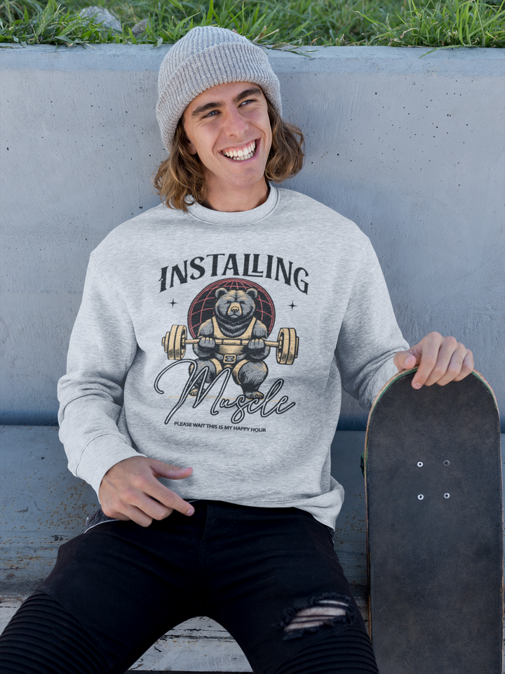 Installing Muscle - Men's Sweatshirt