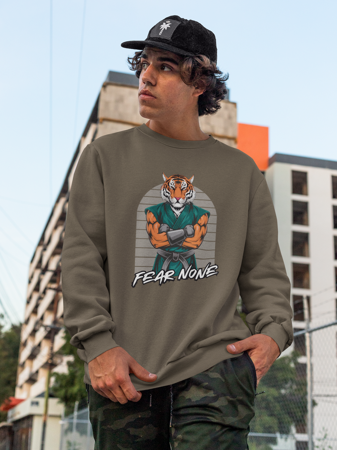 Tiger Warrior Fear None Sweatshirt