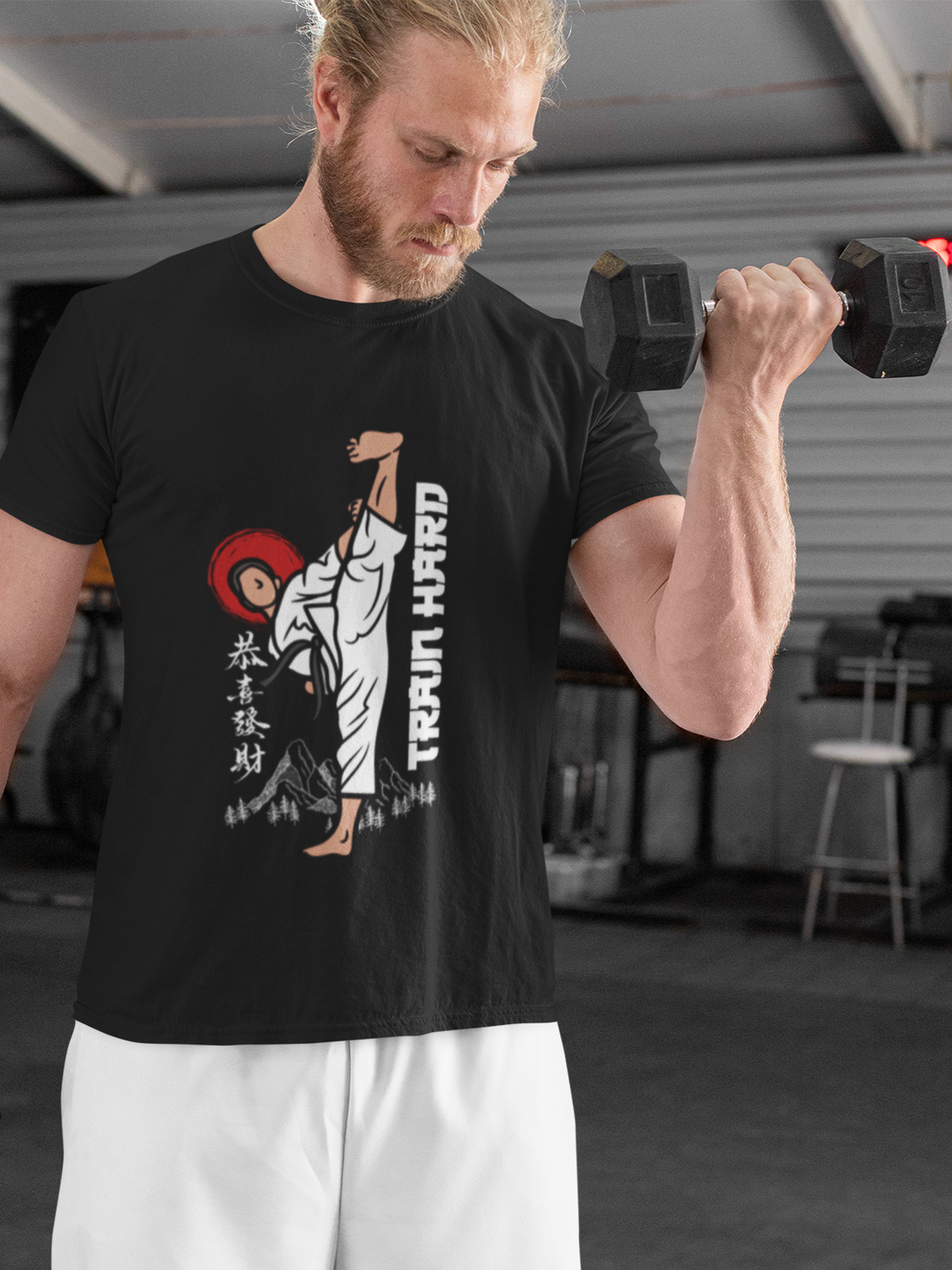 Train Hard Karate Graphic T-Shirt