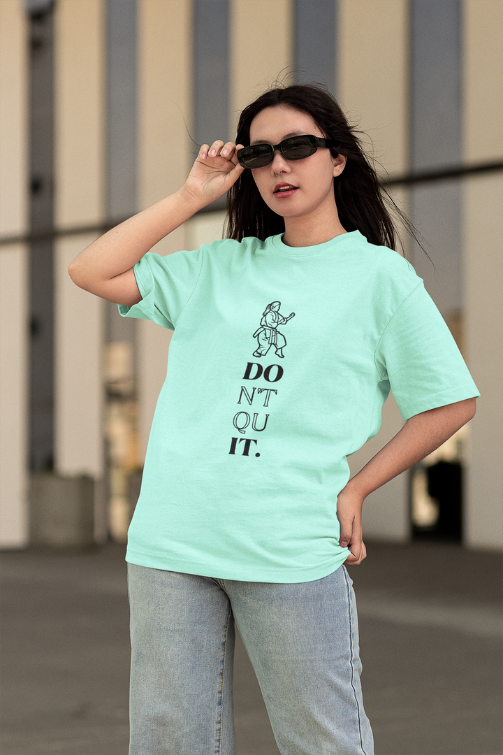 Don't Quit Karate Oversized Classic T-Shirt