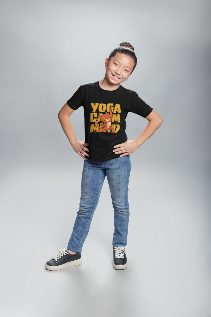Yoga Calm Mind - Girl's Crew Neck T-Shirt