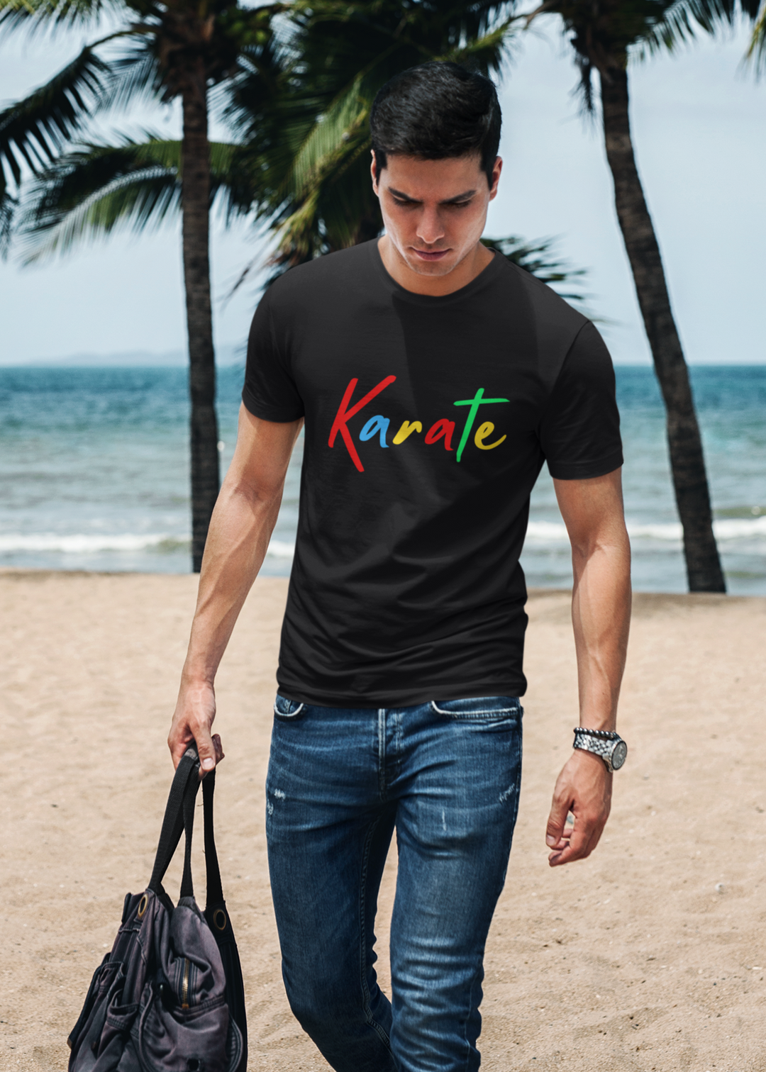 Karate Multicolor Script T-Shirt