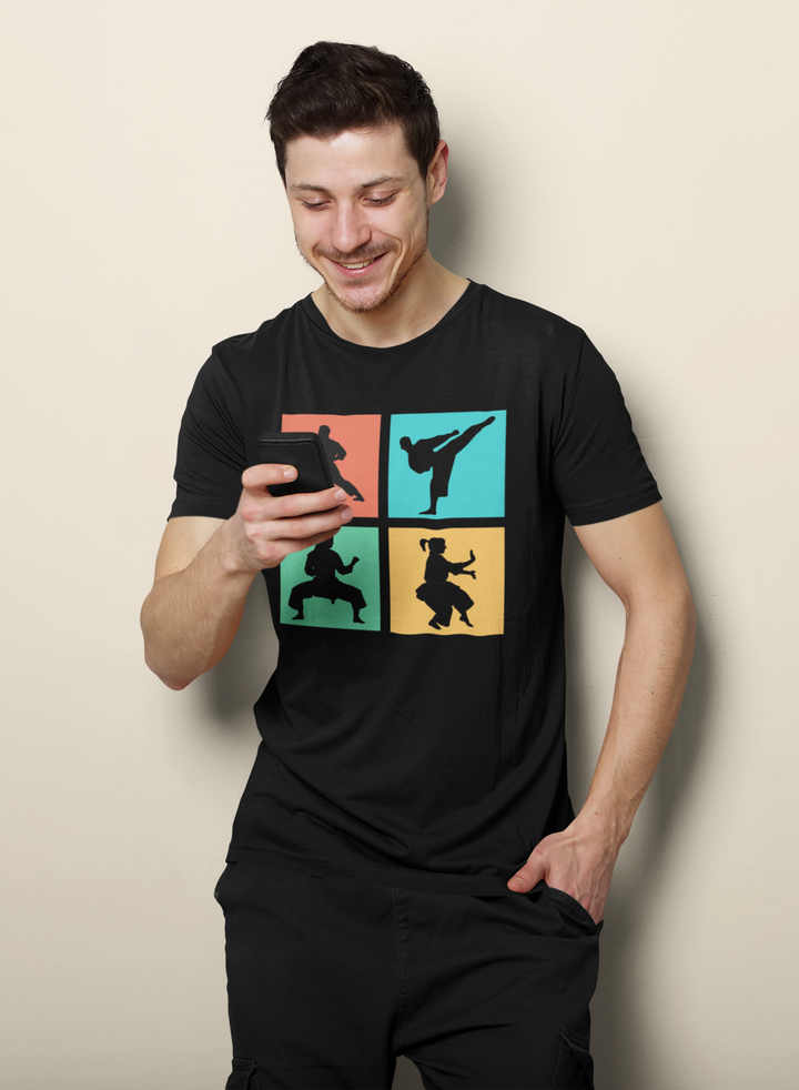 Pop Art Karate Moves Supima T-Shirt