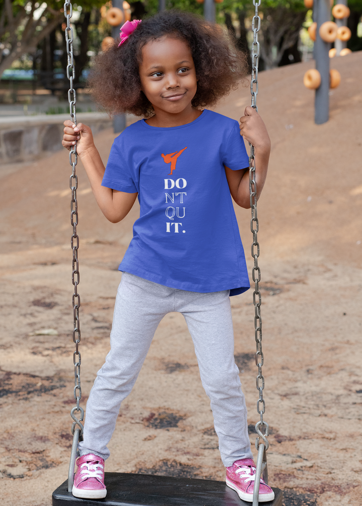 Don’t Quit Girls Karate T-Shirt