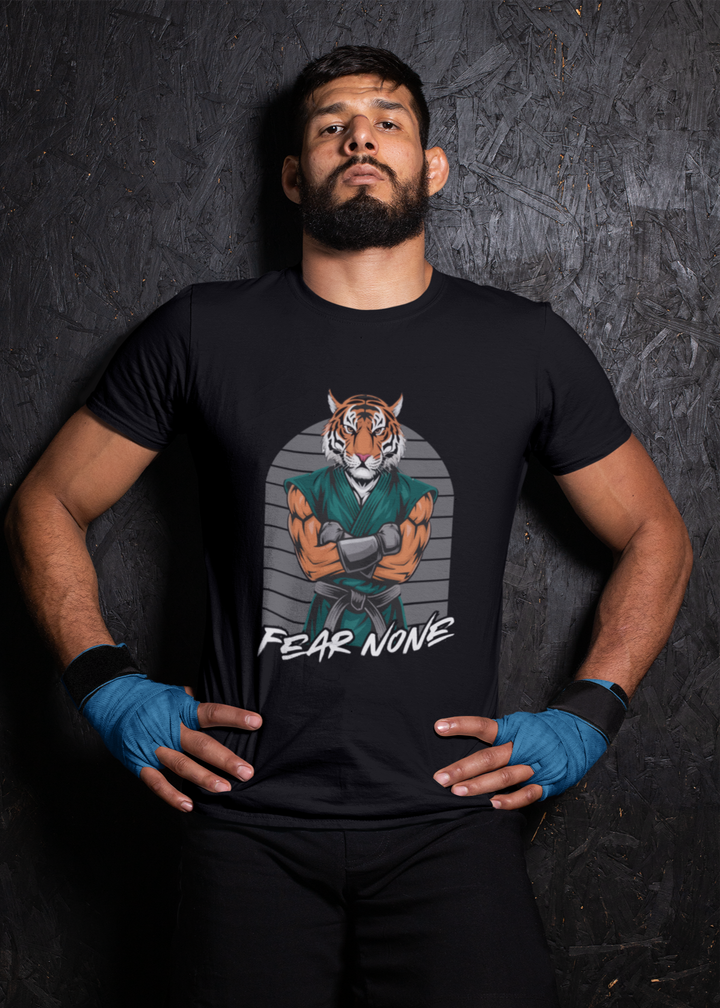 Fear None Tiger Graphic T-Shirt