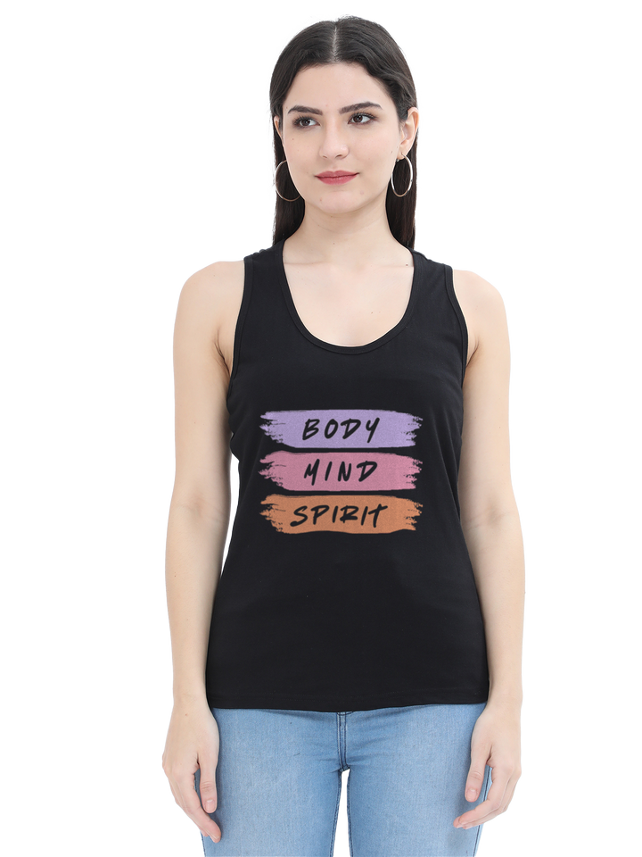 Body Mind Spirit Graphic Tank Top