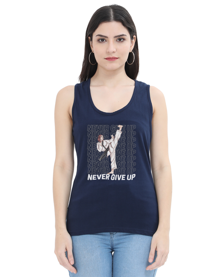 Karate Never Give Up Tank Top