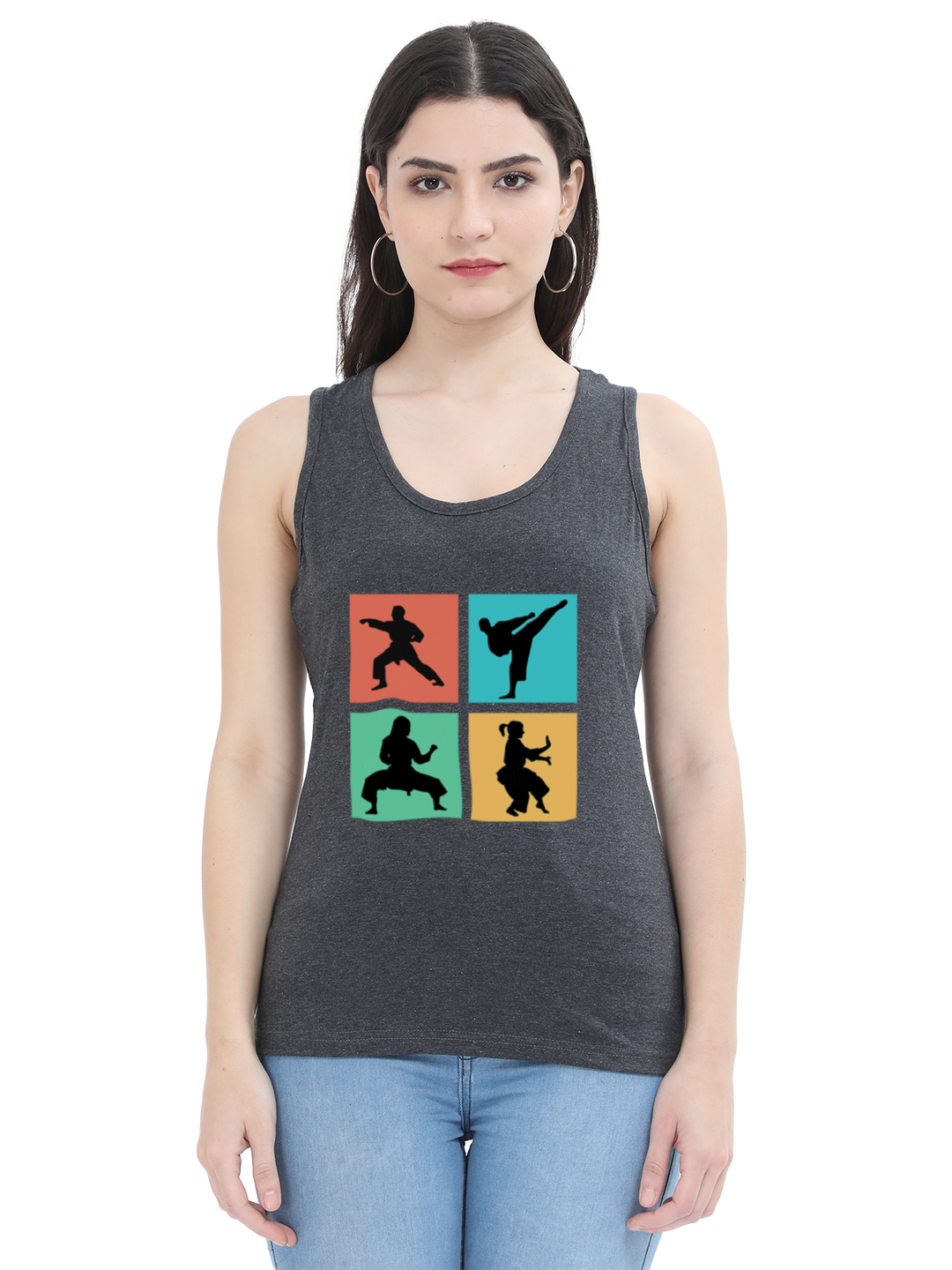 Vibrant Karate Moves Tank Top