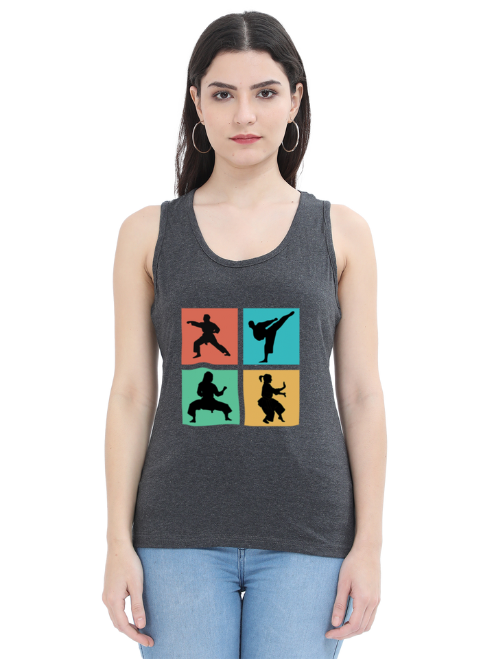 Vibrant Karate Moves Tank Top