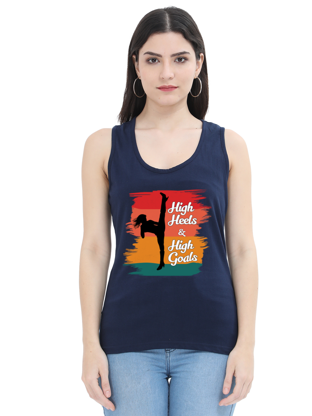 High Heels, High Goals Tank Top