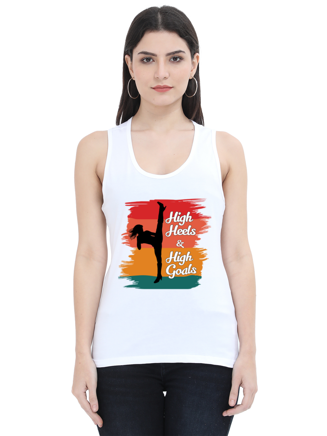 High Heels, High Goals Tank Top