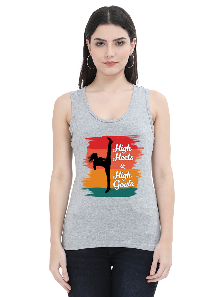 High Heels, High Goals Tank Top