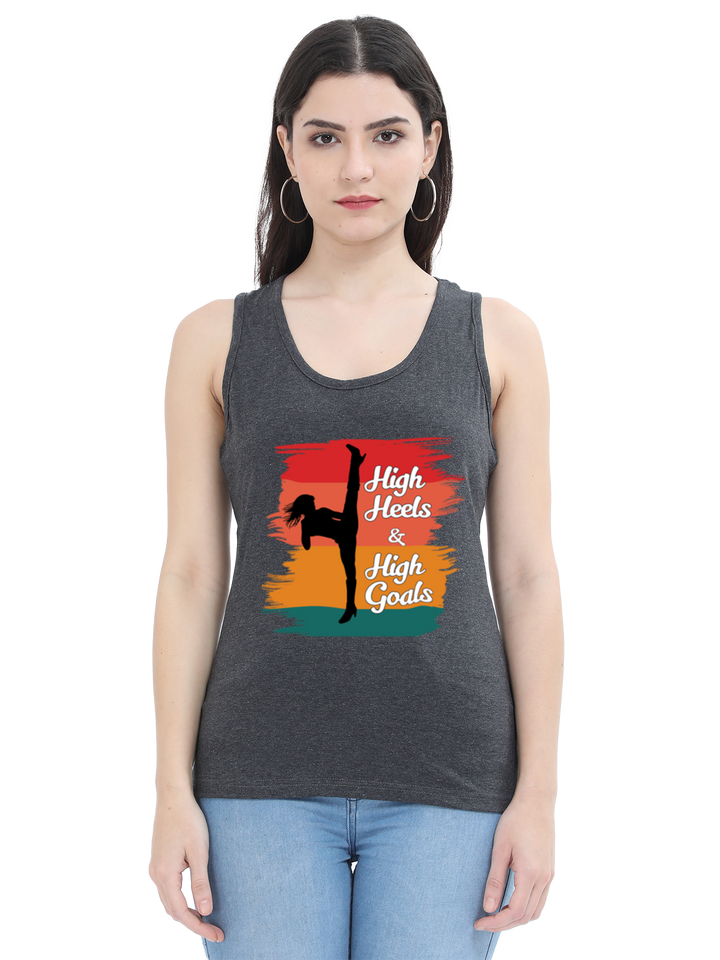 High Heels, High Goals Tank Top