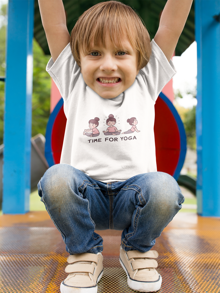 Time For Yoga - Kid's Crew Neck T-Shirt